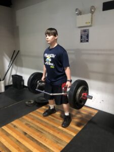 Ethan Arbit deadlifting