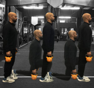 Chris working out