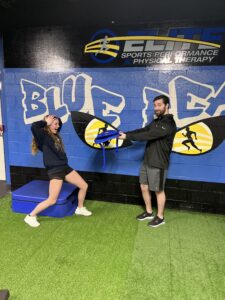 Annie Mclean working out