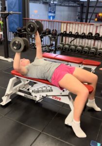 A Girl Doing workout