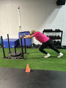 A Girl Doing workout