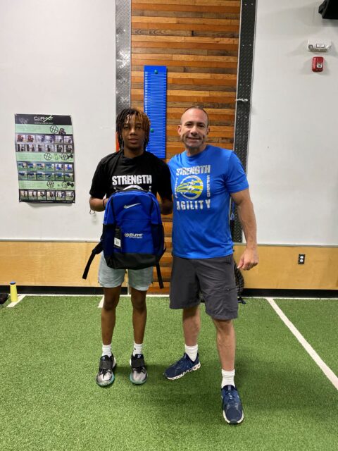 Marcus getting a bag