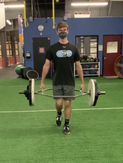 Aaron weight training