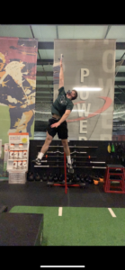 Aaron doing jumps
