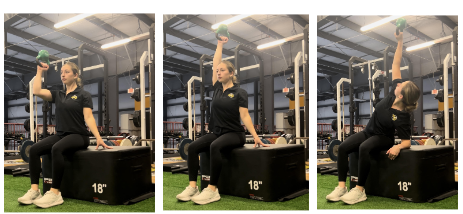 A women doing workout