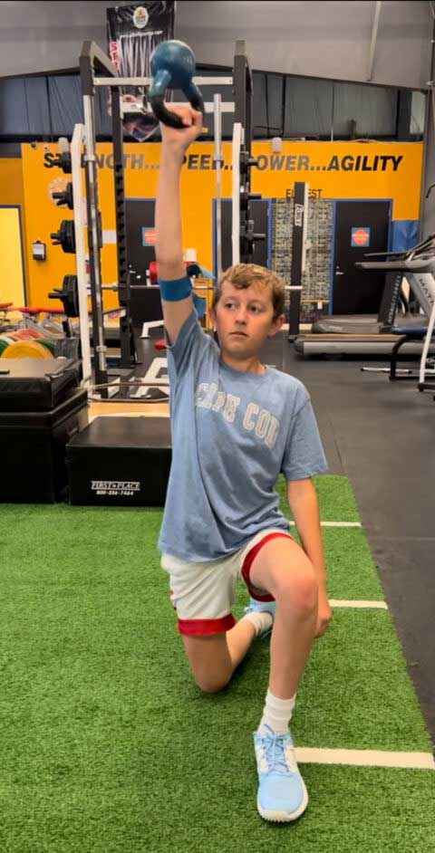 Jack Daly doing workout