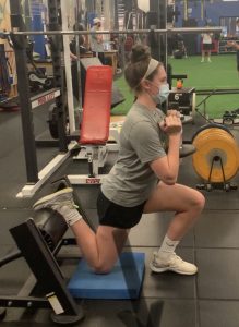 Julia doing workout