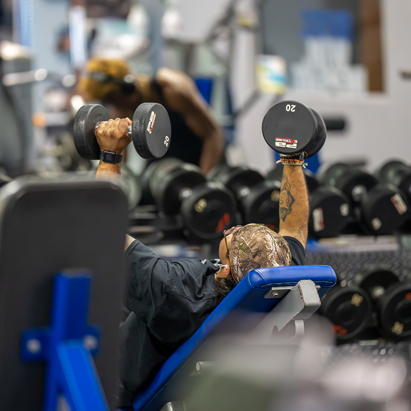 Person Lifting Weights