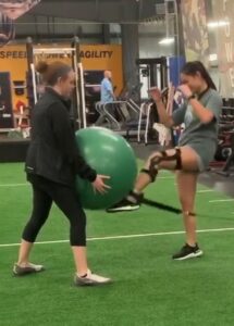 Liv Black working out