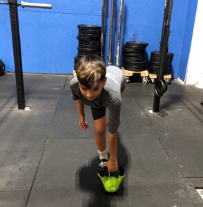 Nate doing back workout