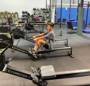 Nate doing back workout