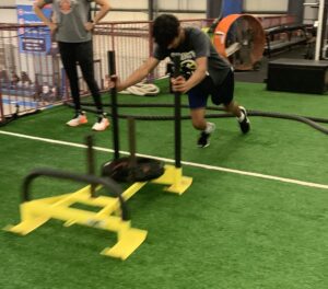 Rohan working out
