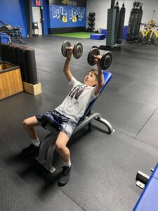 Ty Callanan doing workout