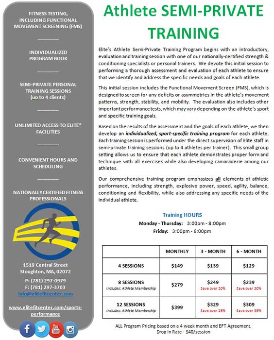 Athlete Training Schedule